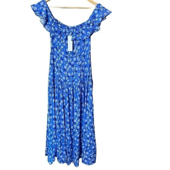 New Yumi Kim Fling Ray Of Light Blue Floral Maxi Dress NWT MSRP $248 - Picture 4 of 8